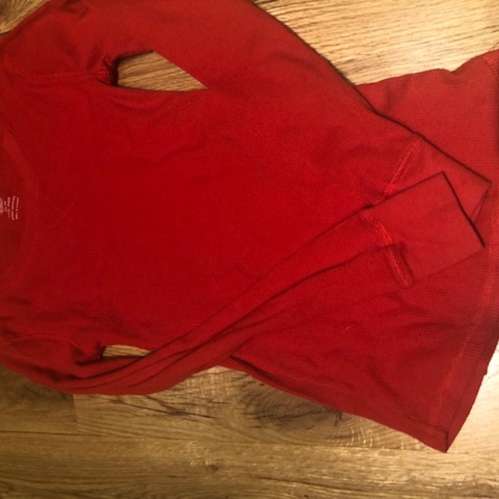 Red Thermal long sleeve tshirt